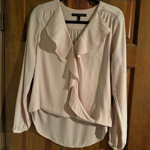 White House Black Market blush pink blouse